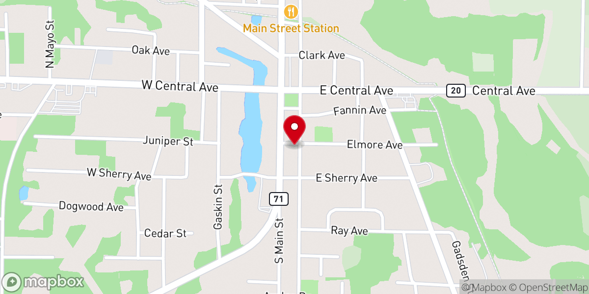 Map showing location of Apalachee Baptist Association