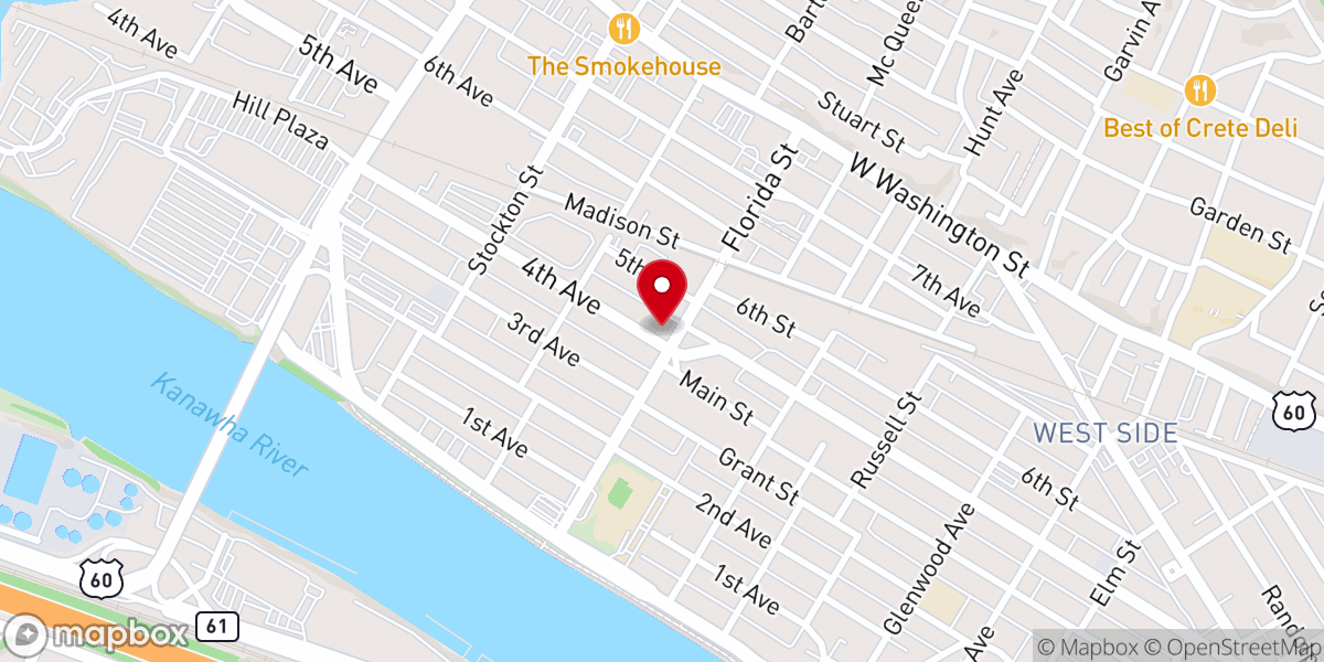 Map showing location of Risen City Church