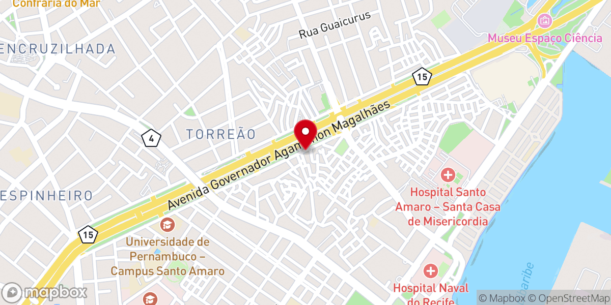 Map showing location of Igreja Evangélica Pentecostal Peniel