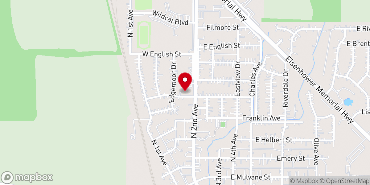 Map showing location of Legacy Church