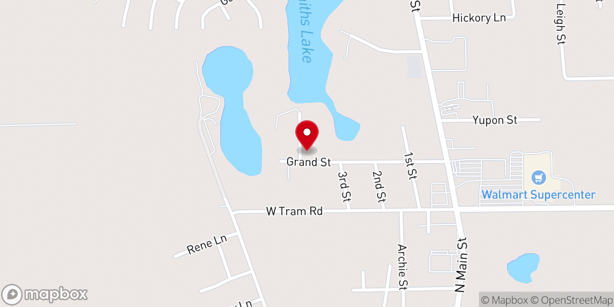 Map showing location of Faith Baptist Church