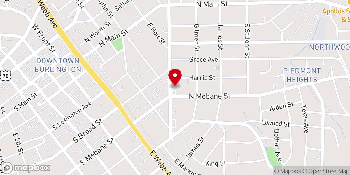 Map showing location of Ireland Street Chapel