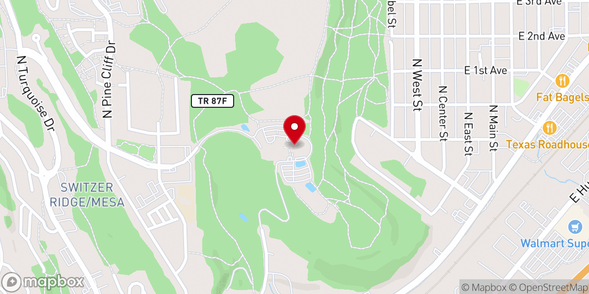Map showing location of San Francisco de Asis Roman Catholic Church