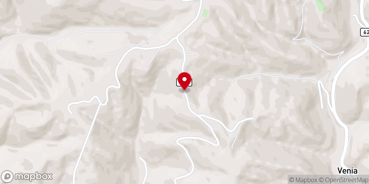 Map showing location of Council Mountain Church