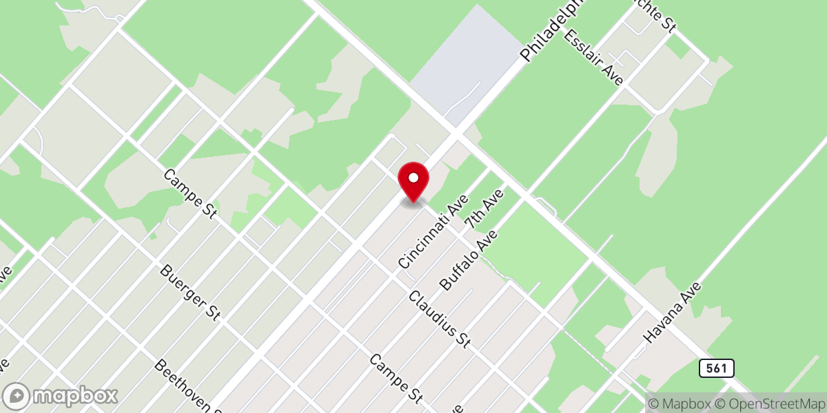Map showing location of Shiloh Baptist Church