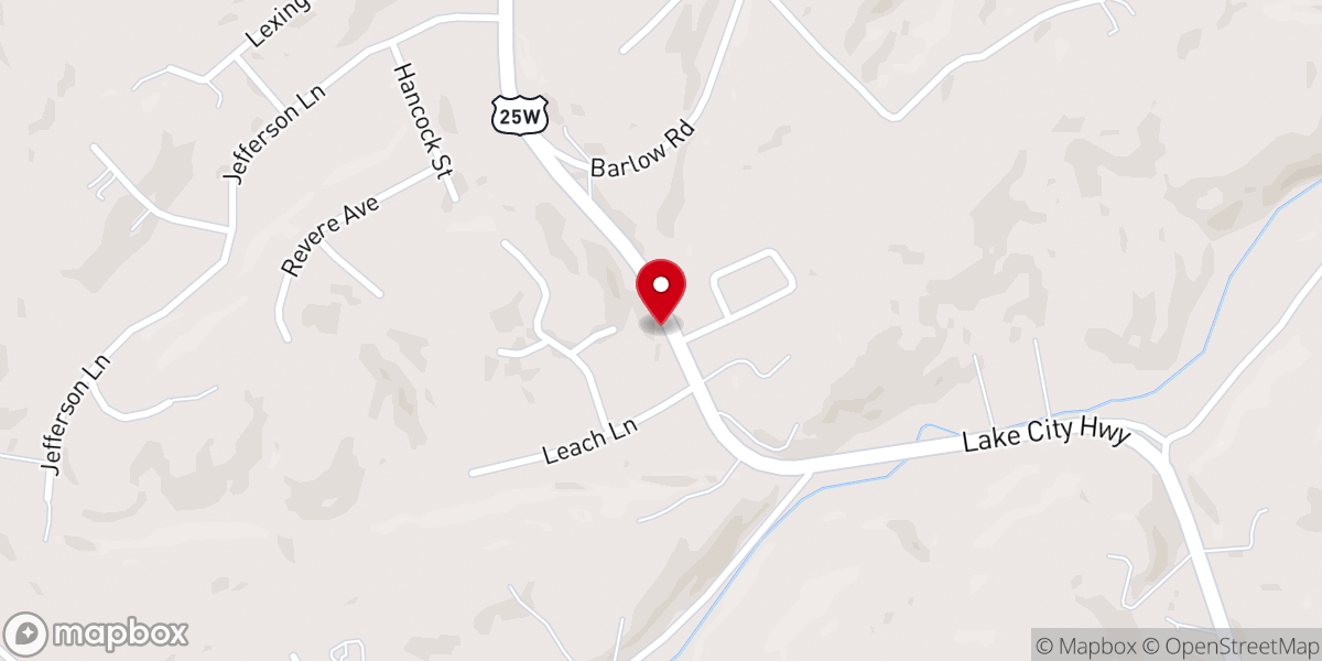 Map showing location of New Life Missionary Baptist Church