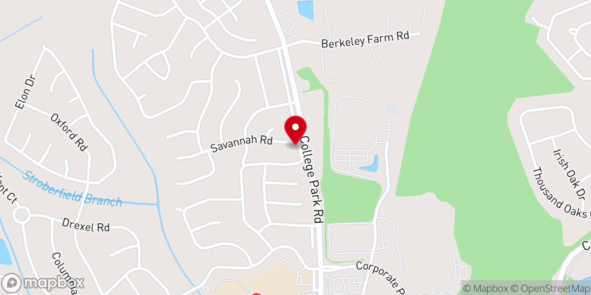 Map showing location of Church of American Strength & Hope