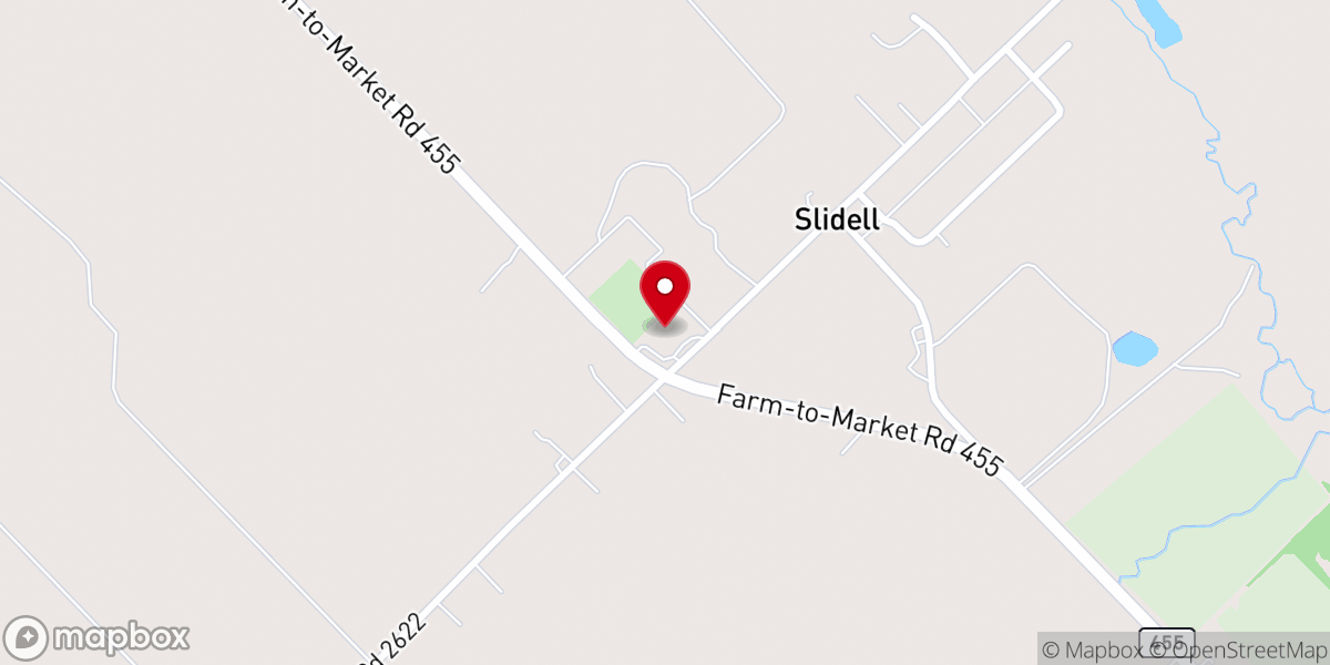 Map showing location of First Baptist Church-Slidell