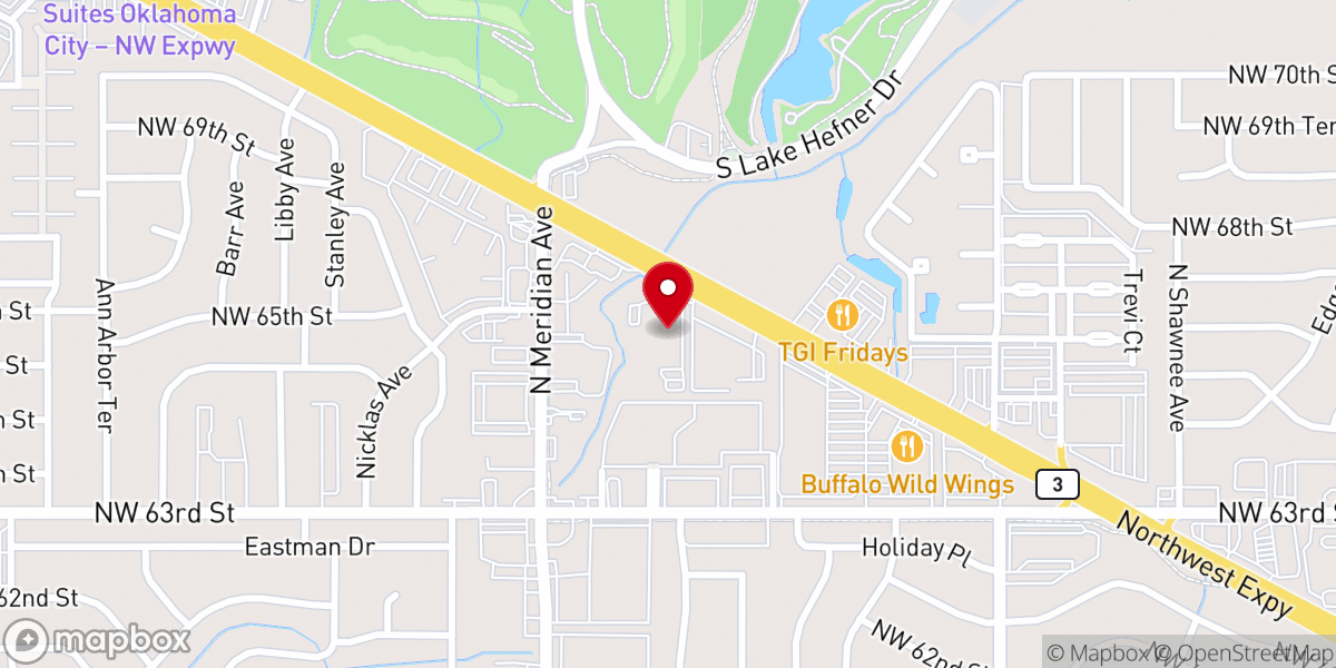 Map showing location of OKC First Church