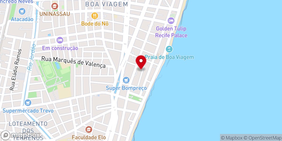 Map showing location of Igreja Bíblica da Graça Boa Viagem