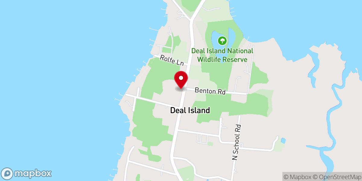 Map showing location of Jolley Memorial Chapel