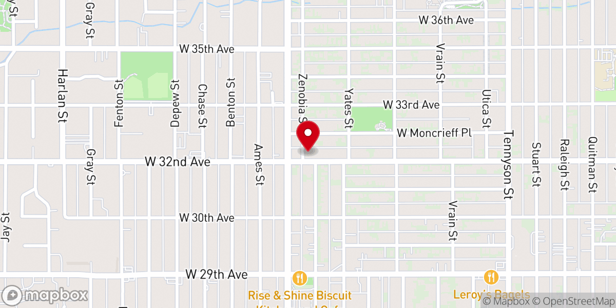 Map showing location of Faith United Methodist Church