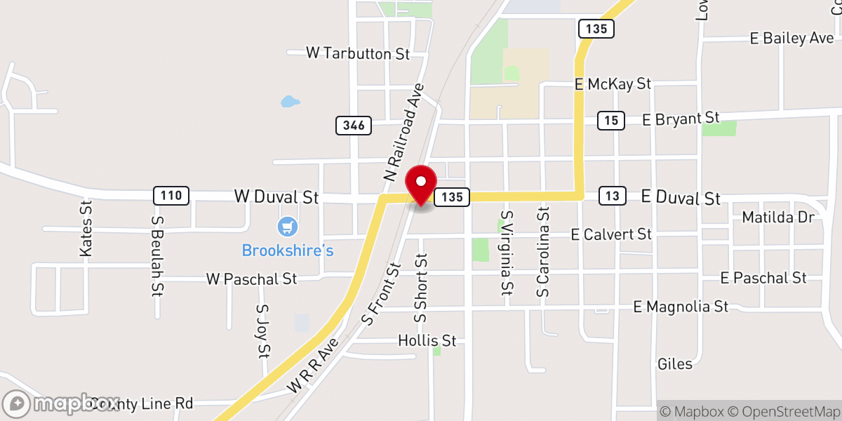Map showing location of Willie Lacy Ministires
