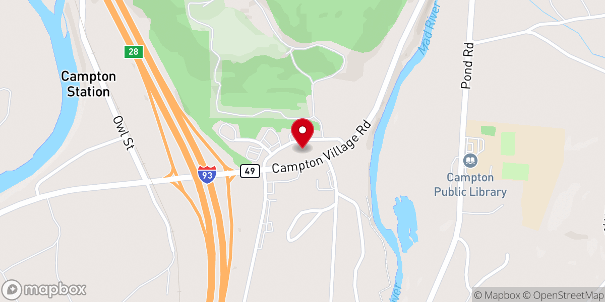 Map showing location of River of Grace Church
