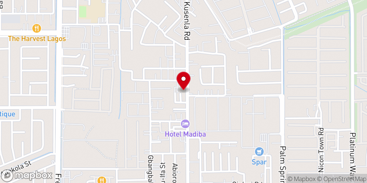Map showing location of The Apostolic Church Nigeria
