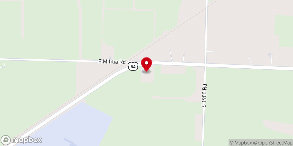 Map showing location of Bible Baptist Church