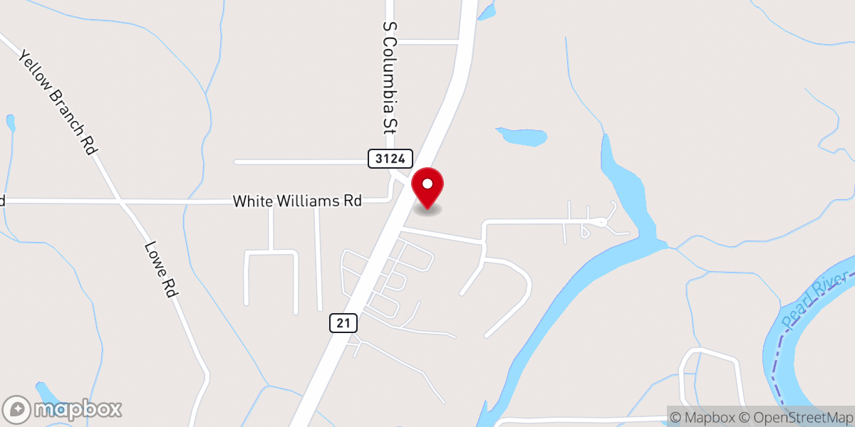 Map showing location of First Pentecostal Church