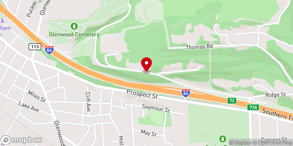 Map showing location of Twin Tiers Bible Fellowship