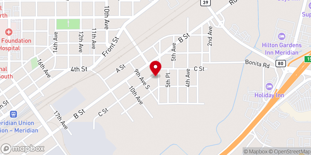 Map showing location of Parables Church