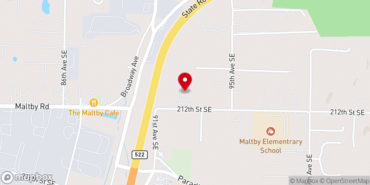 Map showing location of Shepherd of the Hills Lutheran Church
