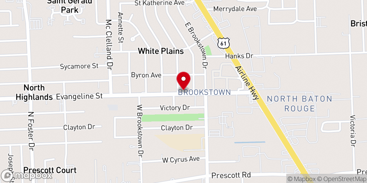 Map showing location of Catholic Charities-Baton Rouge