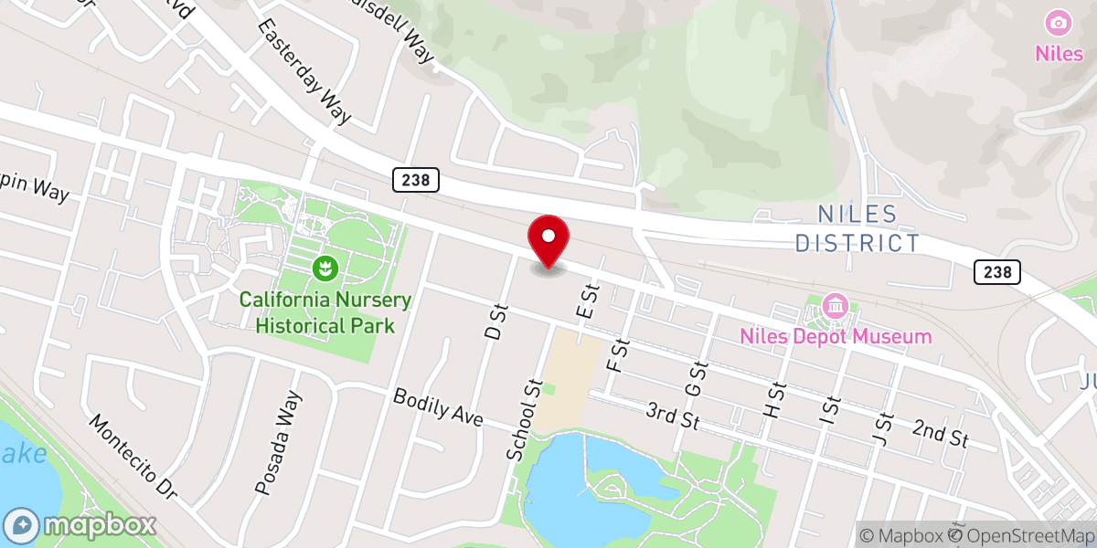 Map showing location of Church of Christ Newark