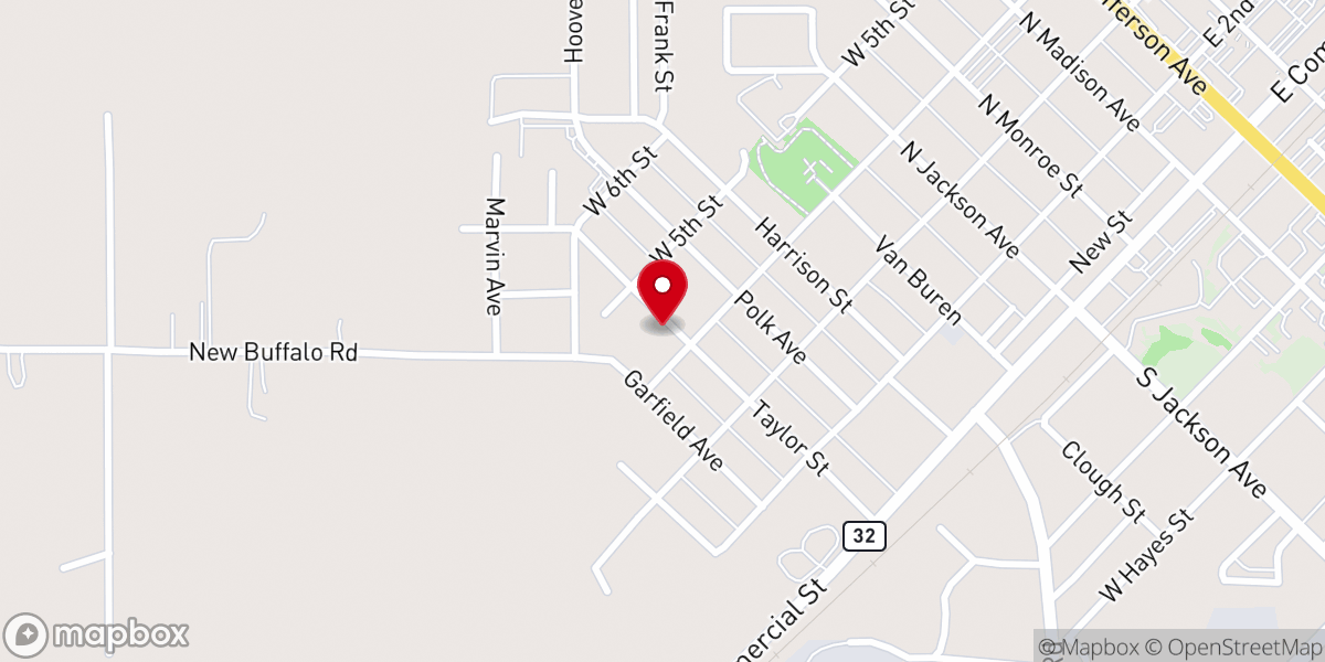 Map showing location of Taylor Ave Full Gospel Church