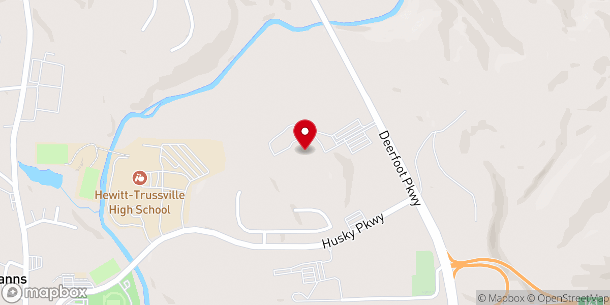 Map showing location of NorthPark Baptist Church Trussville AL