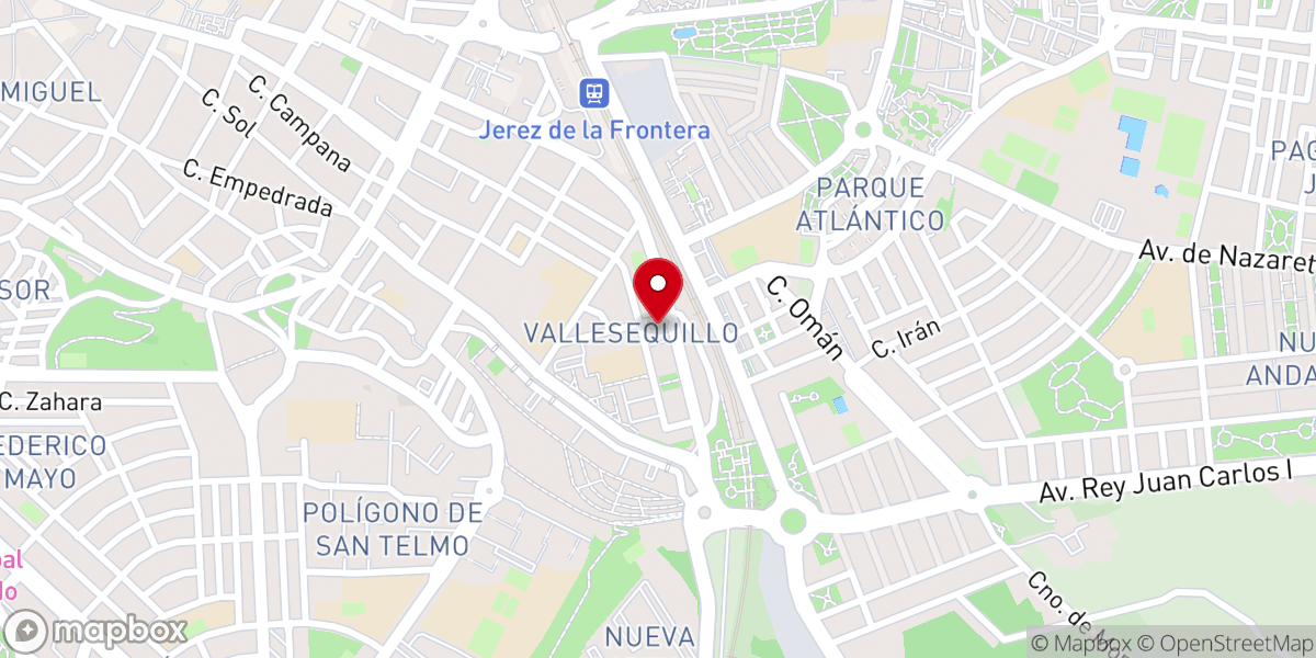 Map showing location of Parroquia de San José
