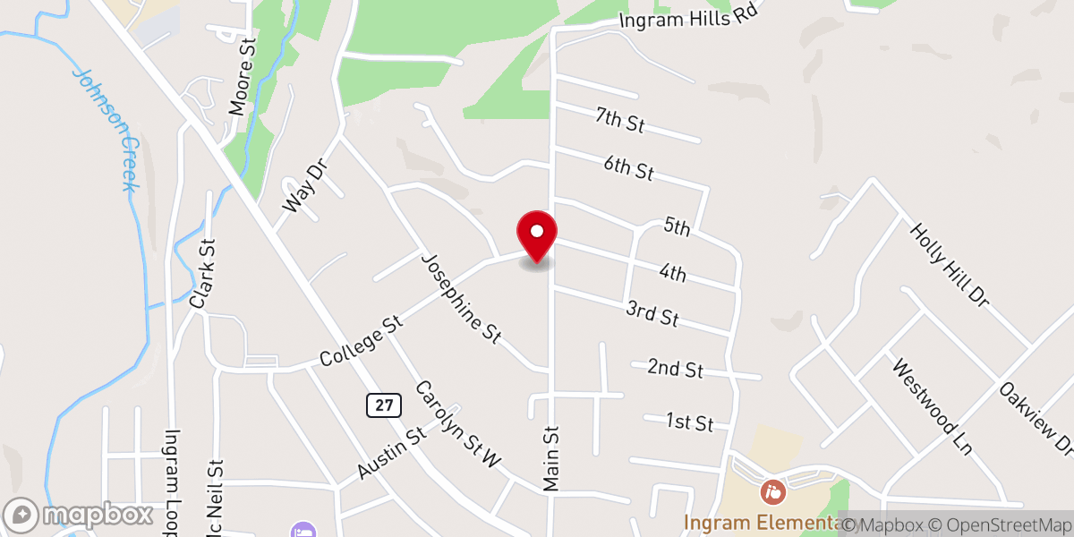 Map showing location of New Hope Fellowship