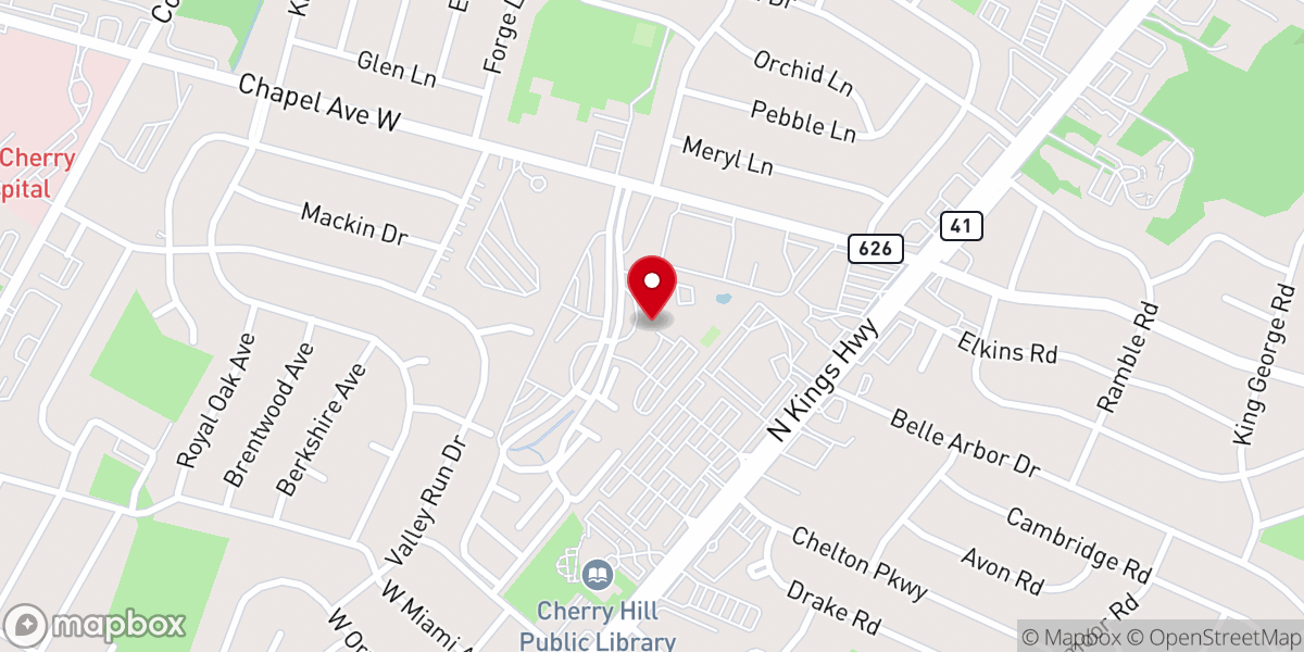 Map showing location of Premier at Cherry Hill