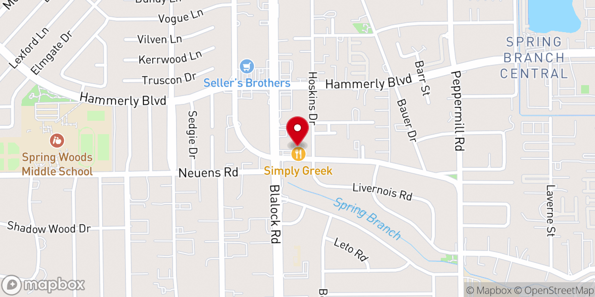 Map showing location of Potter's House Church of Spring Branch