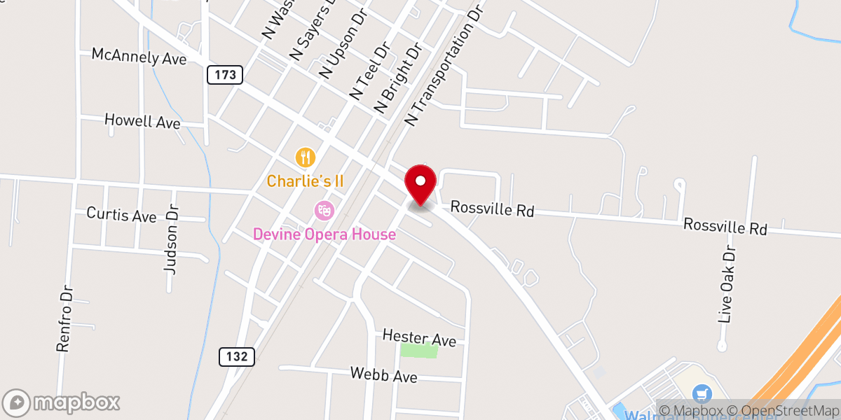 Map showing location of Betania Baptist Mission