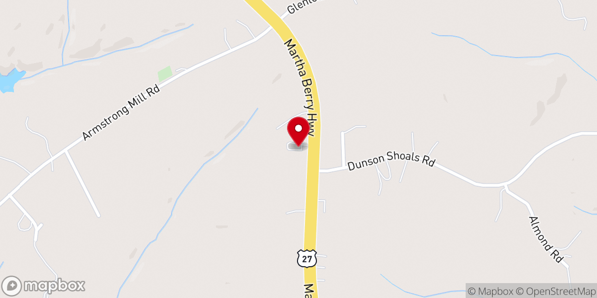 Map showing location of Friendship Baptist Church