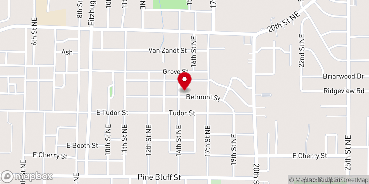 Map showing location of Faith Tabernacle Baptist Church