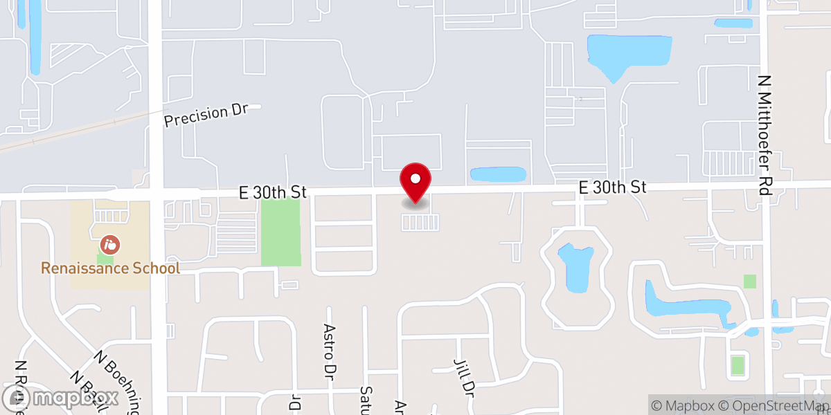 Map showing location of God's Grace Community Church