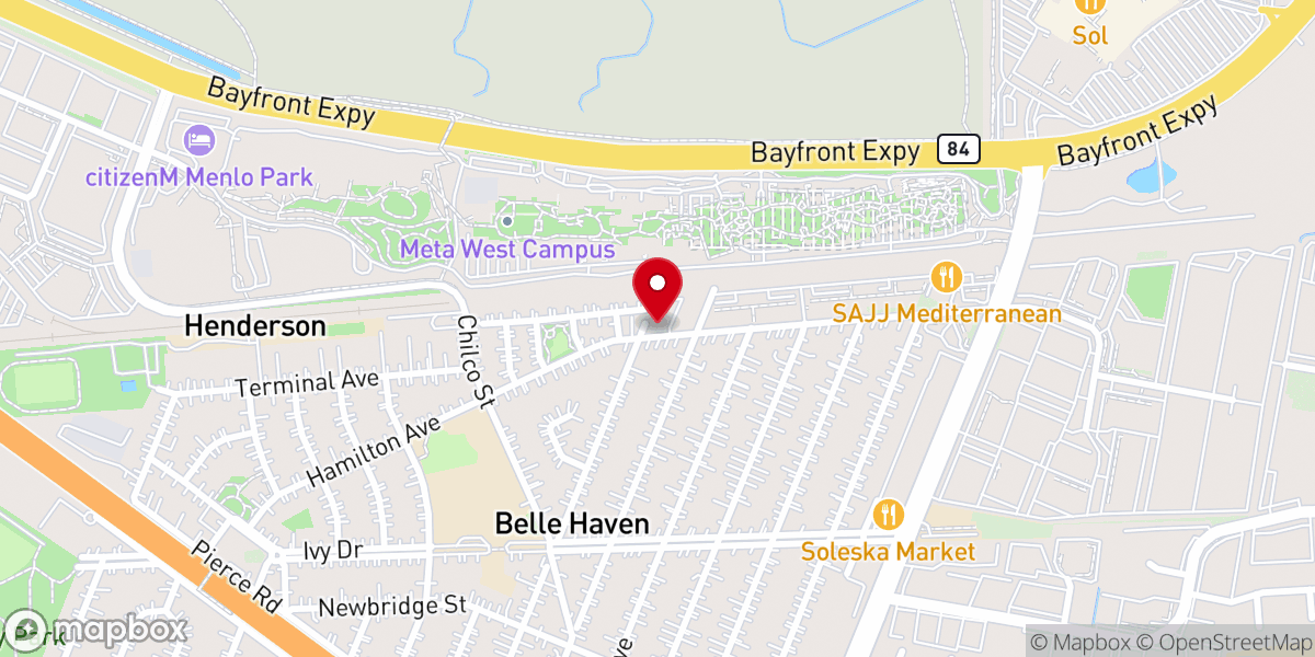 Map showing location of Mt. Olive Apostolic Original Holy Church