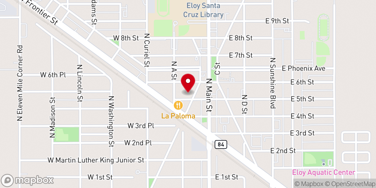 Map showing location of Centro Cristiano Emanuel
