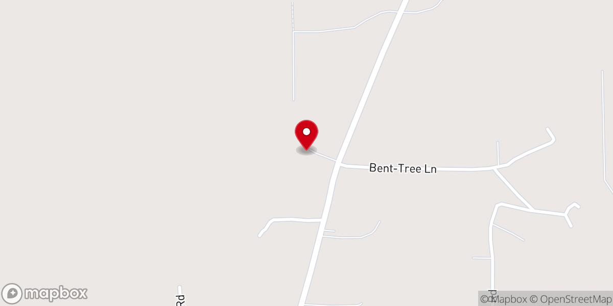 Map showing location of New Hope Church