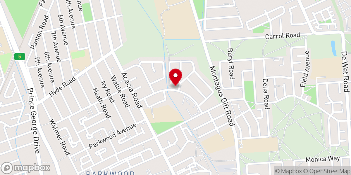 Map showing location of St Gerard's Catholic Church