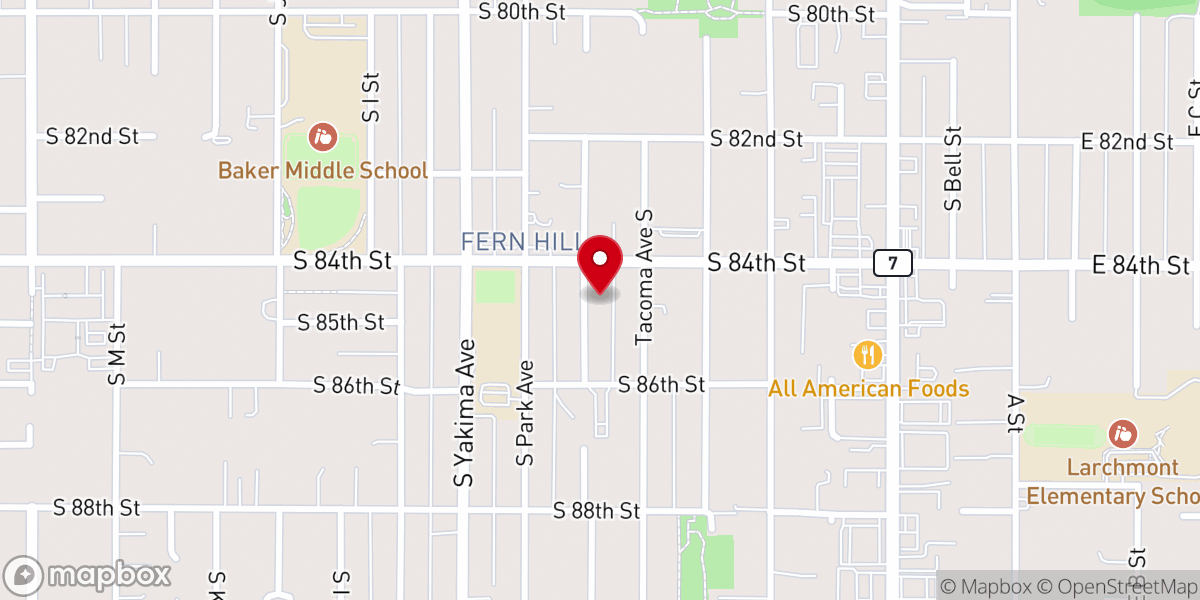 Map showing location of Good Samaritan Church