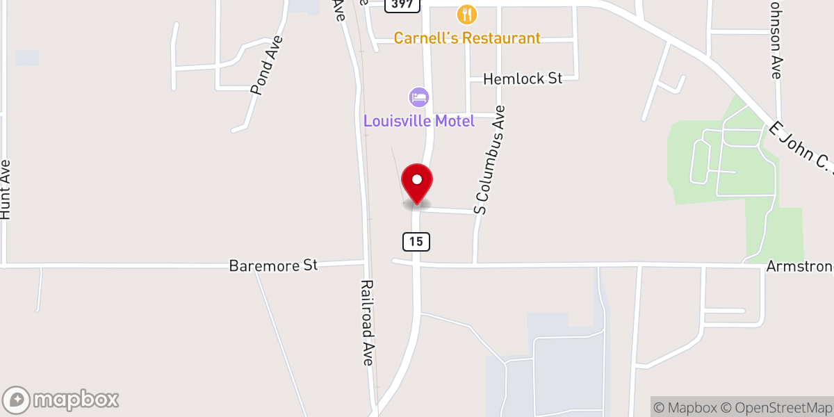 Map showing location of UPS Authorized Shipping Provider