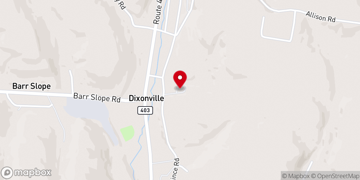 Map showing location of St. John the Baptist Ukrainian Orthodox Church - Dixonville
