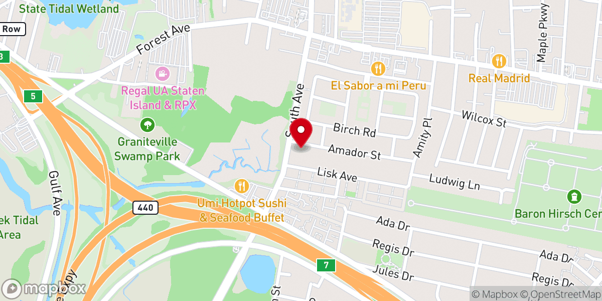 Map showing location of Congregation Ohel Abraham