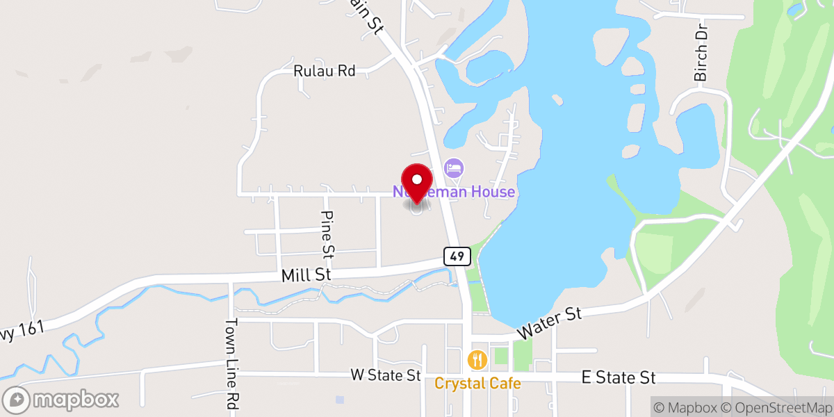 Map showing location of Redeemer Lutheran Church