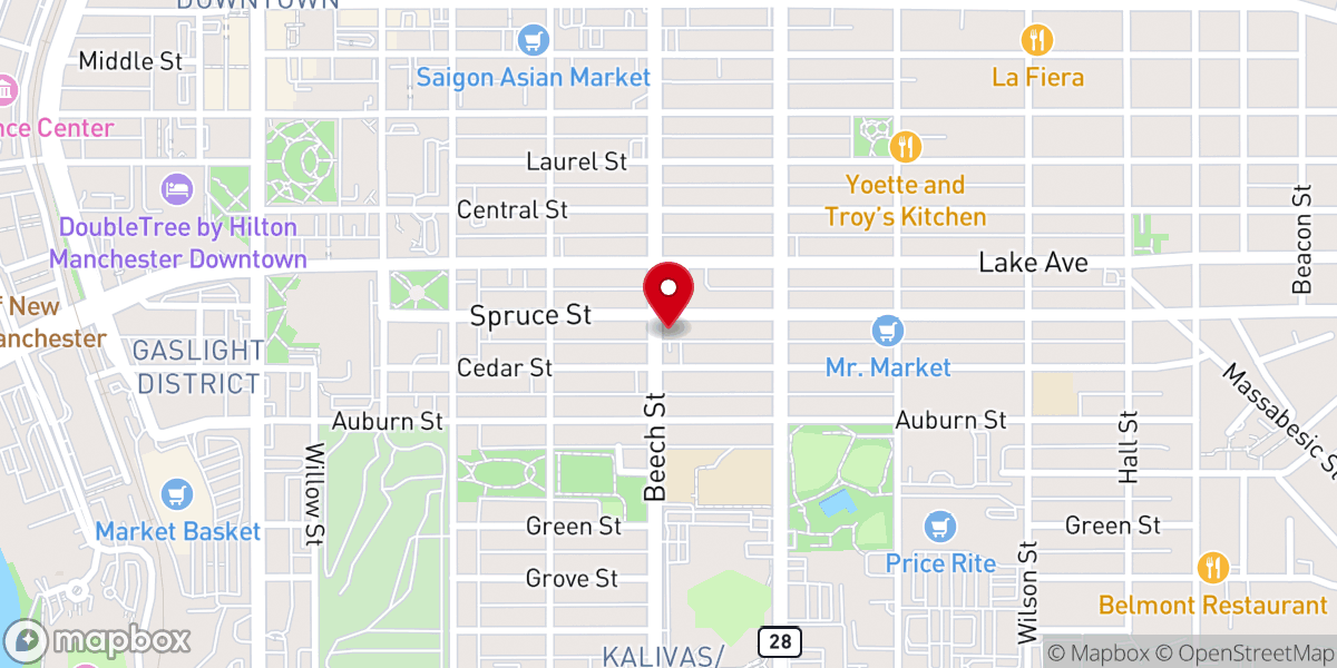 Map showing location of Spanish Speaking Apostolate