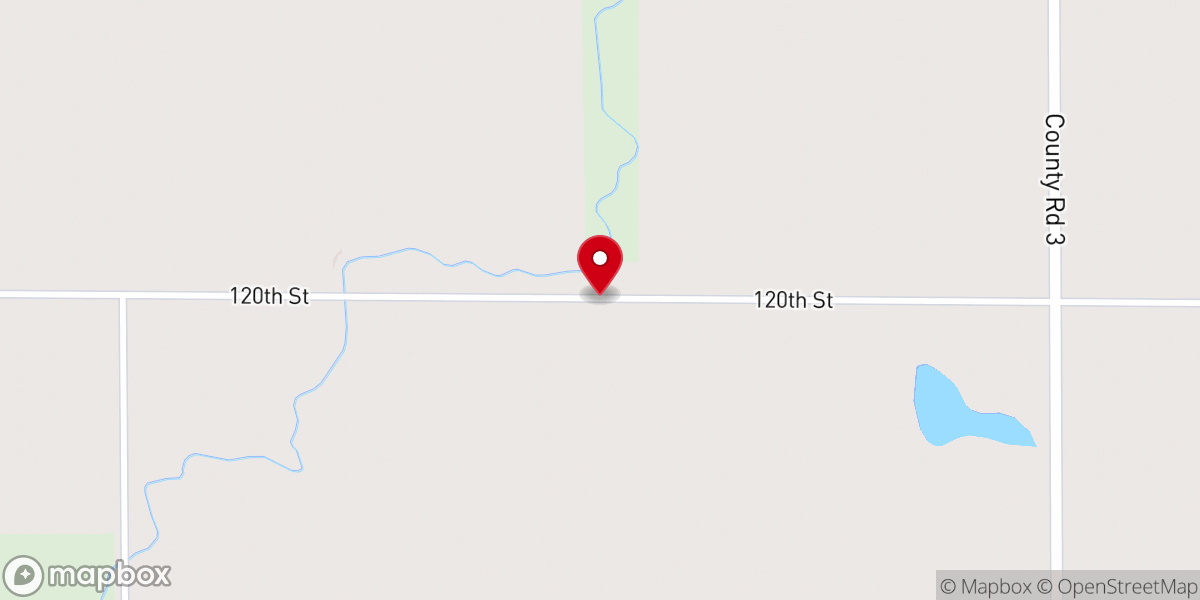 Map showing location of Christ Lutheran Church