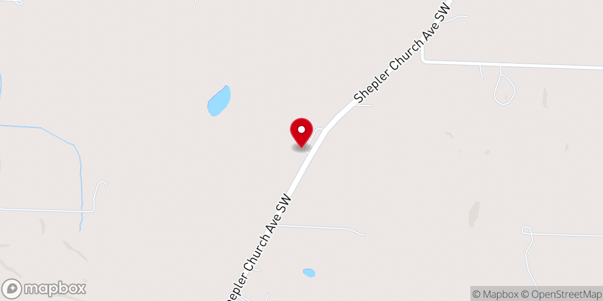 Map showing location of Otterbein United Methodist Church