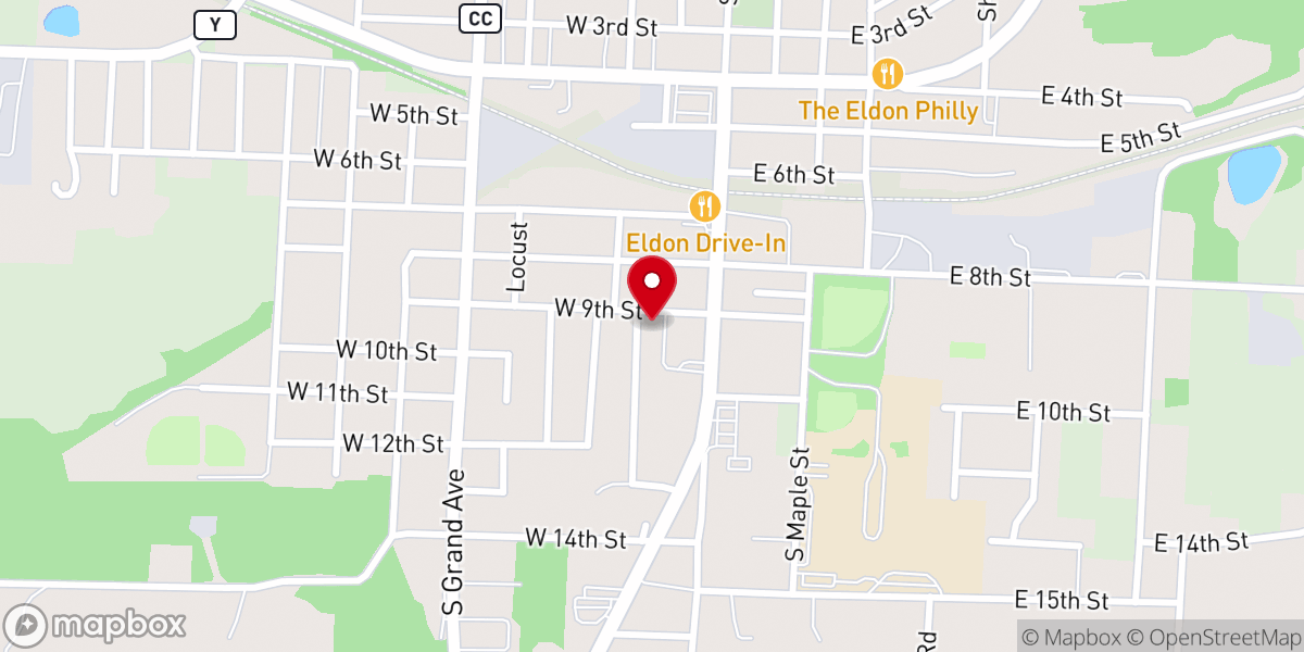 Map showing location of Church of Christ