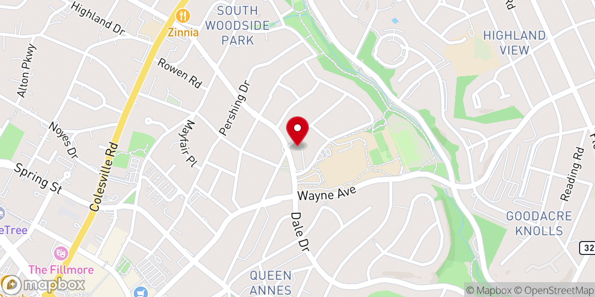 Map showing location of True Jesus Church in Washington DC